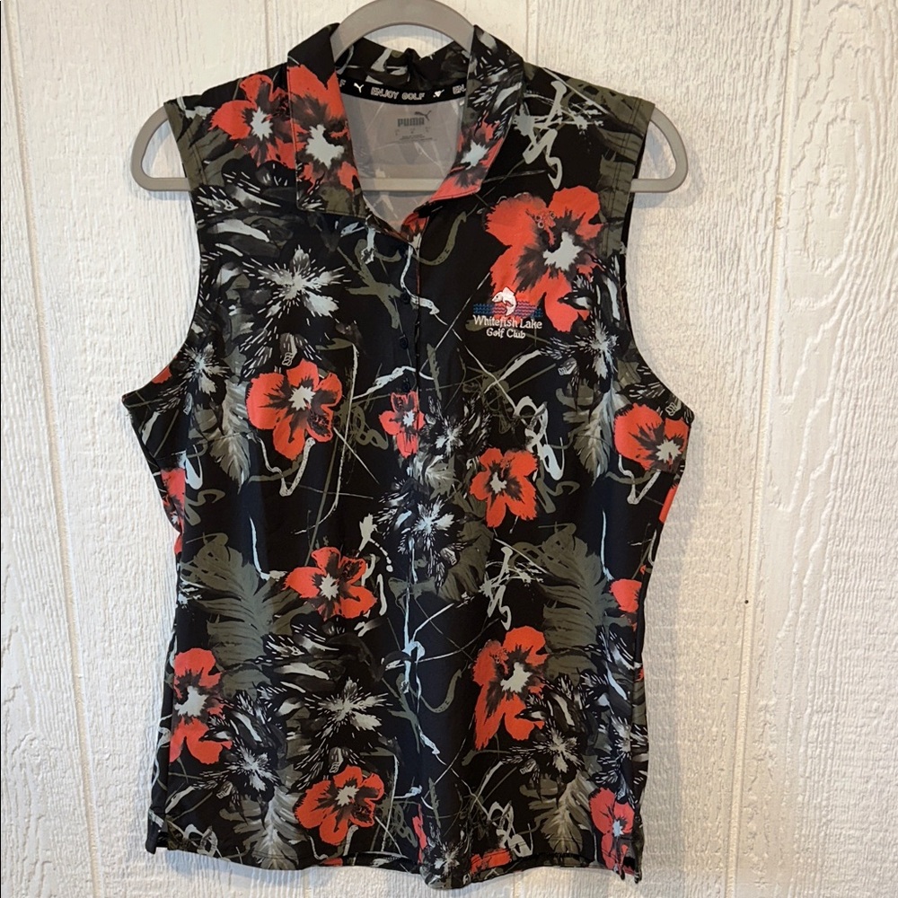 Puma Sleeveless Golf Botanical Shirt